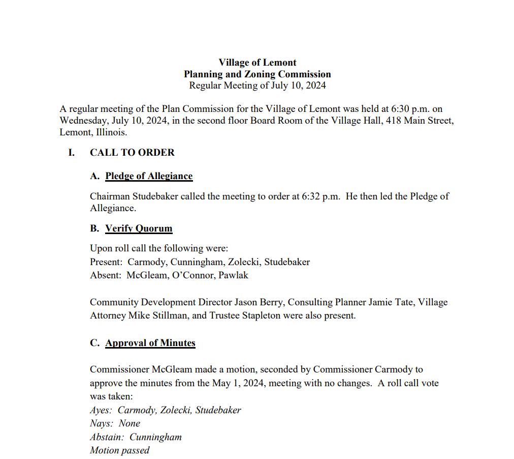 Public comment records