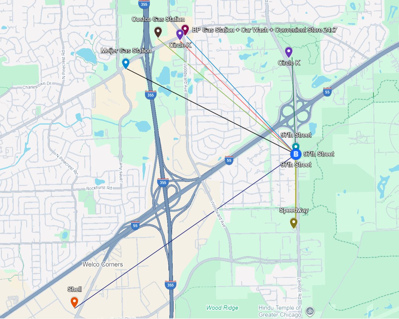 Interactive Map of Pleasantdale
